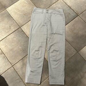 Casual Shiny  silver-blue pants skinny legs